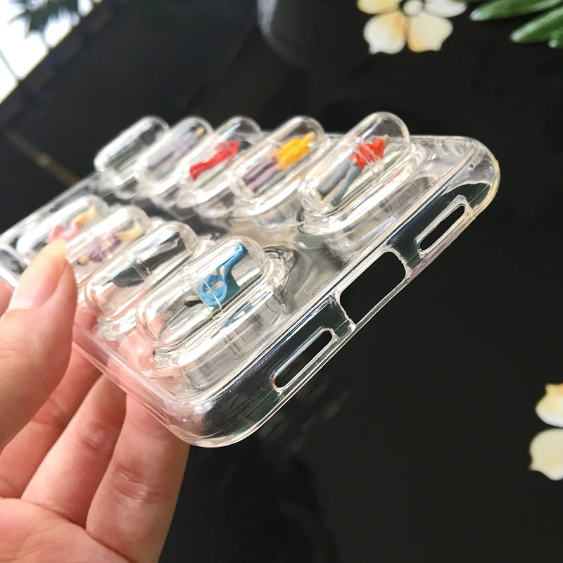 3D Cute Capsule Pills Person Phone Case For Huawei P20 lite P20 pro plus Transparent Soft TPU Back Cover Case For iphone 8 6 7 X
3D Cute Capsule Pills Person Phone Case For Huawei P20 lite P20 pro plus Transparent Soft TPU Back Cover Case For iphone 8 6 7 X