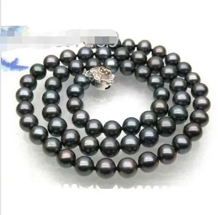 Free shipping hot sale Women Bridal Wedding Jewelry >>7mm AAA+ round peacock black akoya pearl necklace 17
Free shipping hot sale Women Bridal Wedding Jewelry >>7mm AAA+ round peacock black akoya pearl necklace 17