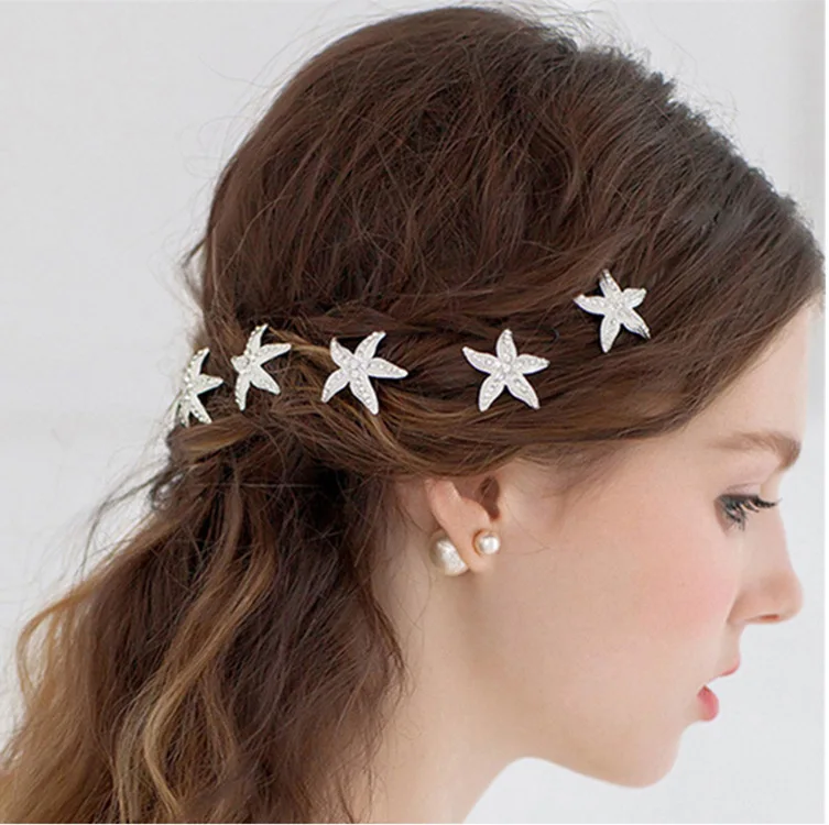New Fashion Crystal Starfish Hairpin Hair Cut With Bride Bridesmaid Wedding Accessories Accessories Wholesale
New Fashion Crystal Starfish Hairpin Hair Cut With Bride Bridesmaid Wedding Accessories Accessories Wholesale