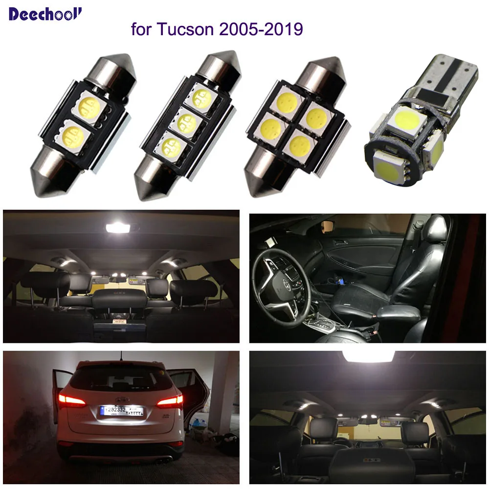 B3 2PCS Auto Car Festoon Light Interior Red 6 LEDs Dome Lamp Bulb 39mm Long