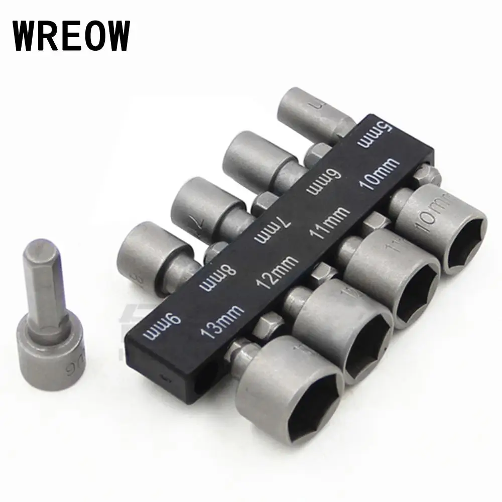 9Pcs 5-13mm Power Nut Driver Drill Bit Hex Shank Metric Socket Wrench Screw Nut Driver Drill Bit Set For Screws Hooks Bolt Heads
9Pcs 5-13mm Power Nut Driver Drill Bit Hex Shank Metric Socket Wrench Screw Nut Driver Drill Bit Set For Screws Hooks Bolt Heads