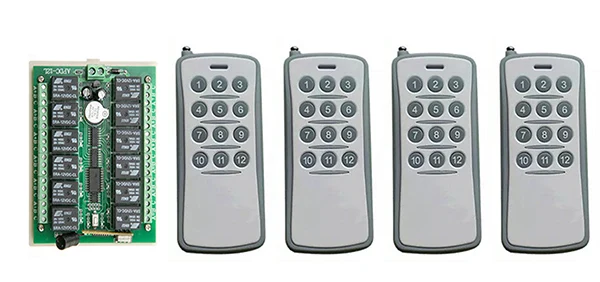 DC12V 12CH 10A RF беспроводной пульт дистанционного управления реле системы