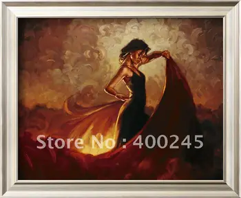 High Quality Portrait painting woman dancer 100% handmade modern oil on canvas for wall decor Sevilla Hand painted
High Quality Portrait painting woman dancer 100% handmade modern oil on canvas for wall decor Sevilla Hand painted