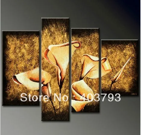 So NICE Modern abstract oil paintings on Canvas brown background lily flower for home decoration Free shipping
So NICE Modern abstract oil paintings on Canvas brown background lily flower for home decoration Free shipping