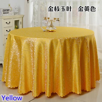 Yellow colour jacquard table cloth damask pattern table cover for wedding hotel and round table linen decoration wholesale
Yellow colour jacquard table cloth damask pattern table cover for wedding hotel and round table linen decoration wholesale