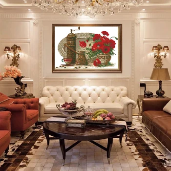 Teacup and poppy Cross Stitch Kits living room Printed patterns canvas Embroidery Needlework set Cross-stitch DIY Home Decor
Teacup and poppy Cross Stitch Kits living room Printed patterns canvas Embroidery Needlework set Cross-stitch DIY Home Decor