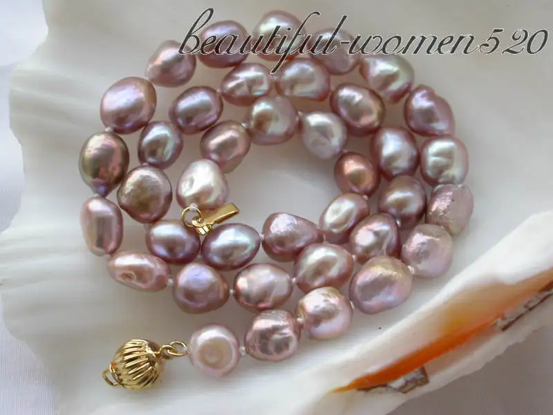 Z3564 17" 11mm lavender baroque freshwater pearl necklace
Z3564 17" 11mm lavender baroque freshwater pearl necklace