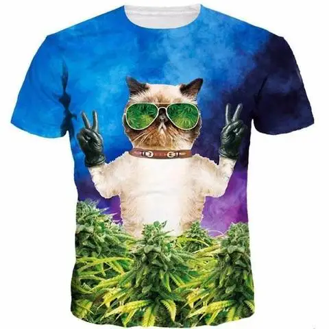Streetwear 3d Cat Print Casual Harajuku Man T-shirt Summer White Short Sleeve Punk Tee Tops women/Men's Clothing
Streetwear 3d Cat Print Casual Harajuku Man T-shirt Summer White Short Sleeve Punk Tee Tops women/Men's Clothing