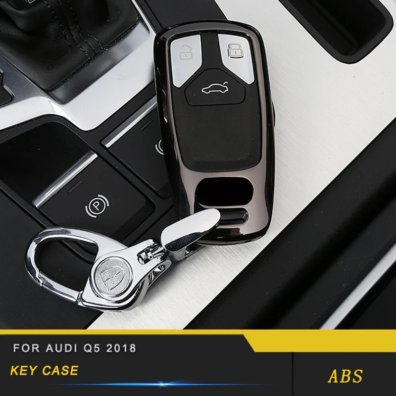 Car Auto Kirsite key case decoration key cover trim for Audi Q5 2018 
Car Auto Kirsite key case decoration key cover trim for Audi Q5 2018