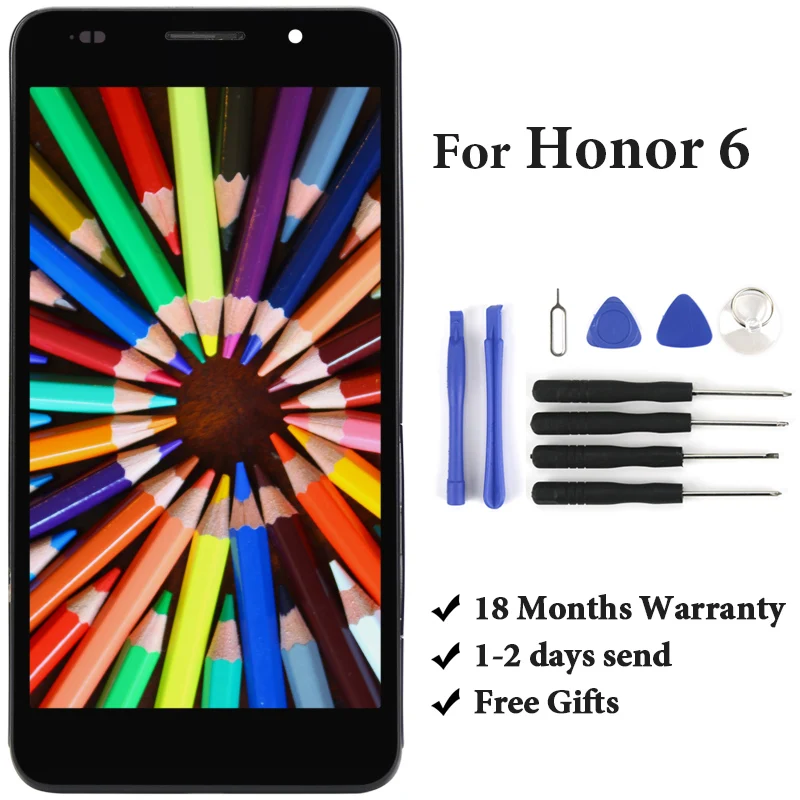 5' For Honor 6 LCD Display Assembly Replacement With Touch Screen For Honor 6 LCD Screen H60-L02 H60-L12 H60-L04
5' For Honor 6 LCD Display Assembly Replacement With Touch Screen For Honor 6 LCD Screen H60-L02 H60-L12 H60-L04