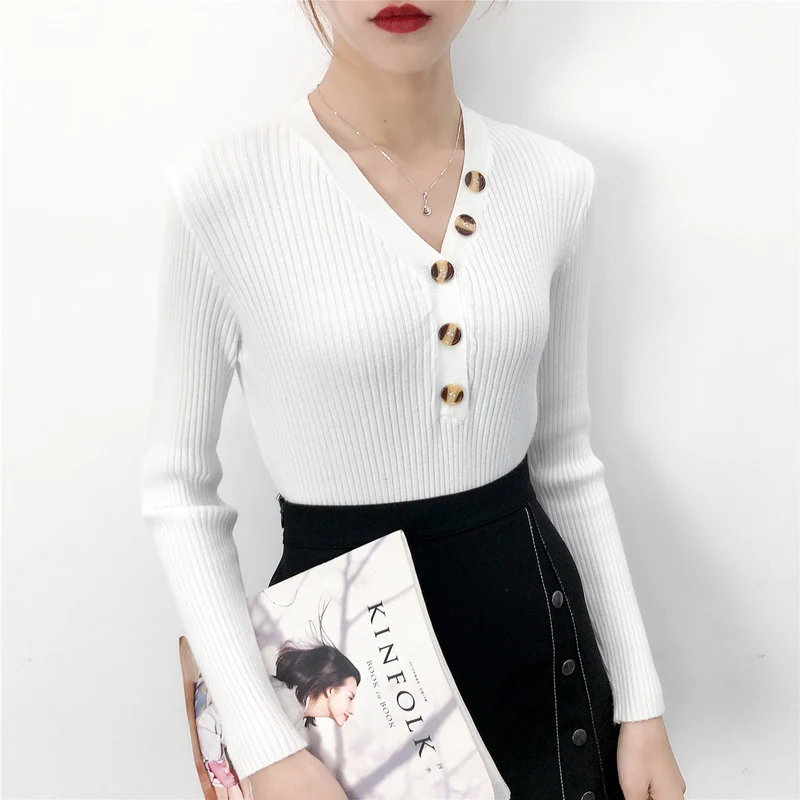 AOSSVIAO 2019 Autumn Winter Turtleneck Sweater Button Warm Knitwear Pullover Female Knitted Sweater Jumper Women Sweater Female
AOSSVIAO 2019 Autumn Winter Turtleneck Sweater Button Warm Knitwear Pullover Female Knitted Sweater Jumper Women Sweater Female