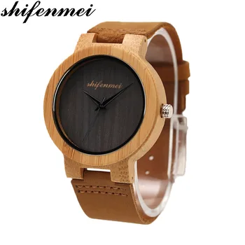 Men's Watch Shifenmei Luxury Wood Watches Bamboo Lover's Watches New No number Creative Clocks reloj madera relogio masculino
Men's Watch Shifenmei Luxury Wood Watches Bamboo Lover's Watches New No number Creative Clocks reloj madera relogio masculino
