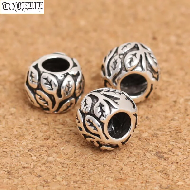 100% 925 Silver Jewelry Beads Large Hole Beads Leaf Beads DIY Bracelet Jewelry Findings
100% 925 Silver Jewelry Beads Large Hole Beads Leaf Beads DIY Bracelet Jewelry Findings