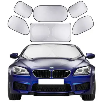 Windshield Sunshade 6 Pieces Car Sun Shade Side Front Rea Window Shades UV Rays Sun Visor Protector Keeps Vehicle Cooler New
Windshield Sunshade 6 Pieces Car Sun Shade Side Front Rea Window Shades UV Rays Sun Visor Protector Keeps Vehicle Cooler New