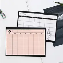 2020 Sharkbang 30/50 hojas lindo Bloc de notas adhesivas nota diaria planificador mensual almohadillas organizadoras Notebook Paperlaria papelería escolar(China)