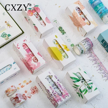 CXZY 5pcs/set plant floral Ocean sky washi tape pink purple masking scrapbooking bullet journal washitape adhesive planner 1J815
CXZY 5pcs/set plant floral Ocean sky washi tape pink purple masking scrapbooking bullet journal washitape adhesive planner 1J815