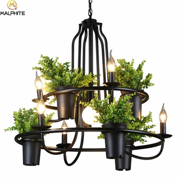 Modern Potted Plant Pendant Lights Bar Industrial Hanging pendant Lamps suspension luminaire Home LED Lighting Fixtures Lustres
Modern Potted Plant Pendant Lights Bar Industrial Hanging pendant Lamps suspension luminaire Home LED Lighting Fixtures Lustres