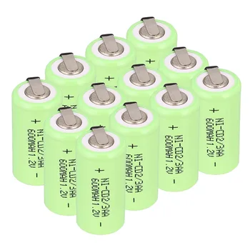12pcs/lot 2/3AA 600mAh 1.2V Rechargeable Batteries Ni-CD NI CD Battery with contact
12pcs/lot 2/3AA 600mAh 1.2V Rechargeable Batteries Ni-CD NI CD Battery with contact