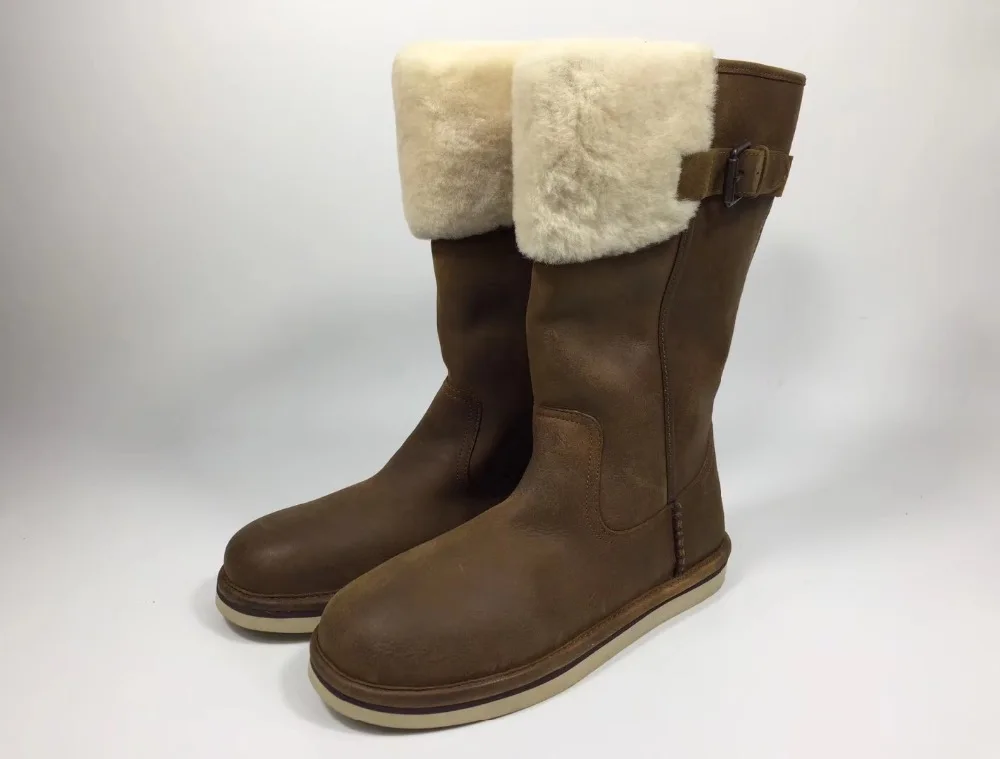 color Brown European brand genuine leather boots real sheepskin and wool snow boots warm color high waterproof boots
color Brown European brand genuine leather boots real sheepskin and wool snow boots warm color high waterproof boots