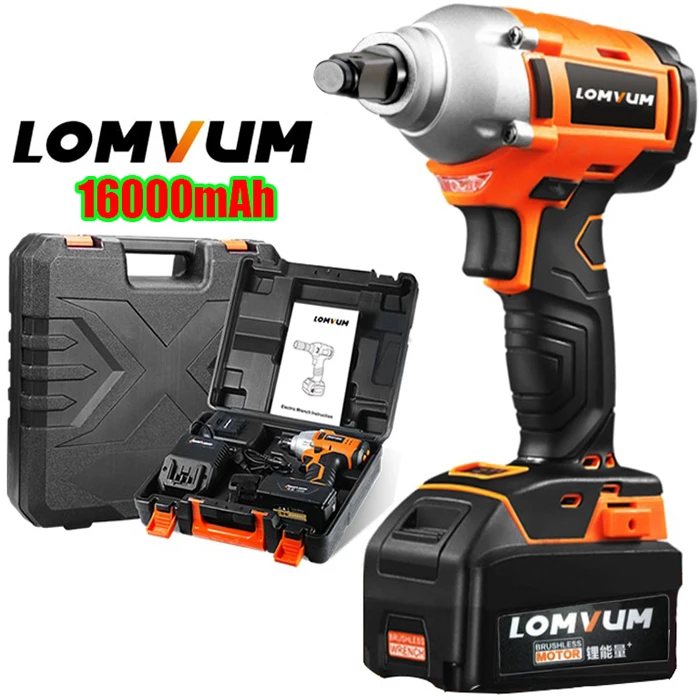 16000mA/12000mA Electric Cordless Impact Wrench Brushless Spanner Lithium Rechargeable battery Installation Power Tool Set
16000mA/12000mA Electric Cordless Impact Wrench Brushless Spanner Lithium Rechargeable battery Installation Power Tool Set