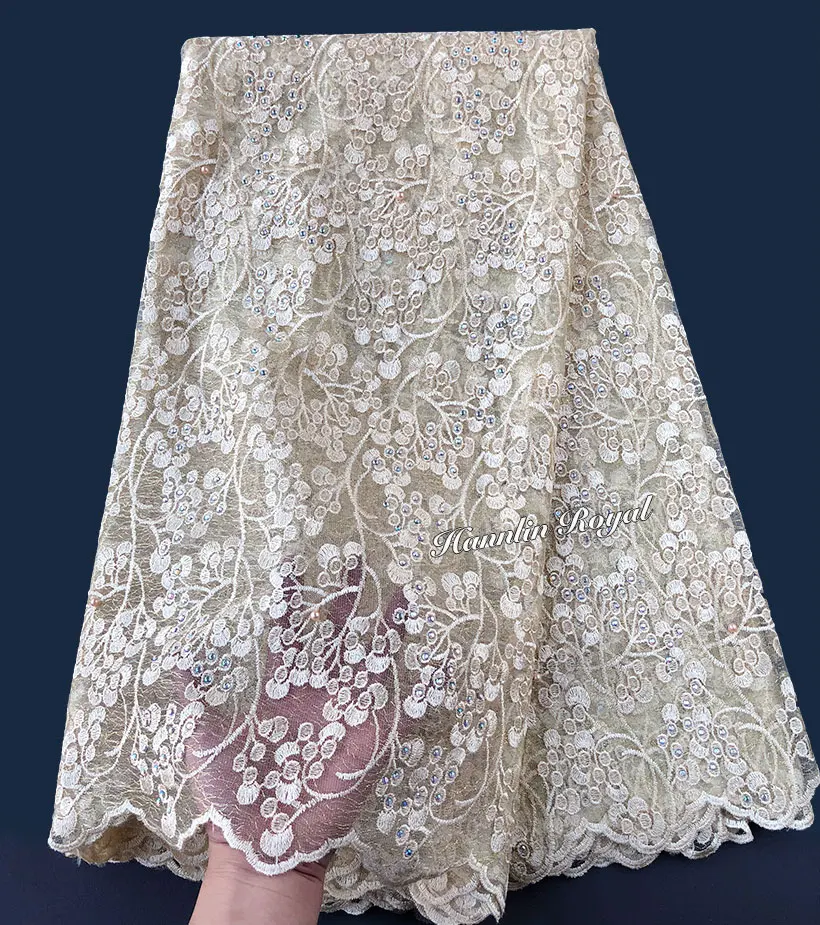 plain beige High grade neat embroidery french lace soft African lace fabric Nigerian celebration cloth high quality 5 yards
plain beige High grade neat embroidery french lace soft African lace fabric Nigerian celebration cloth high quality 5 yards