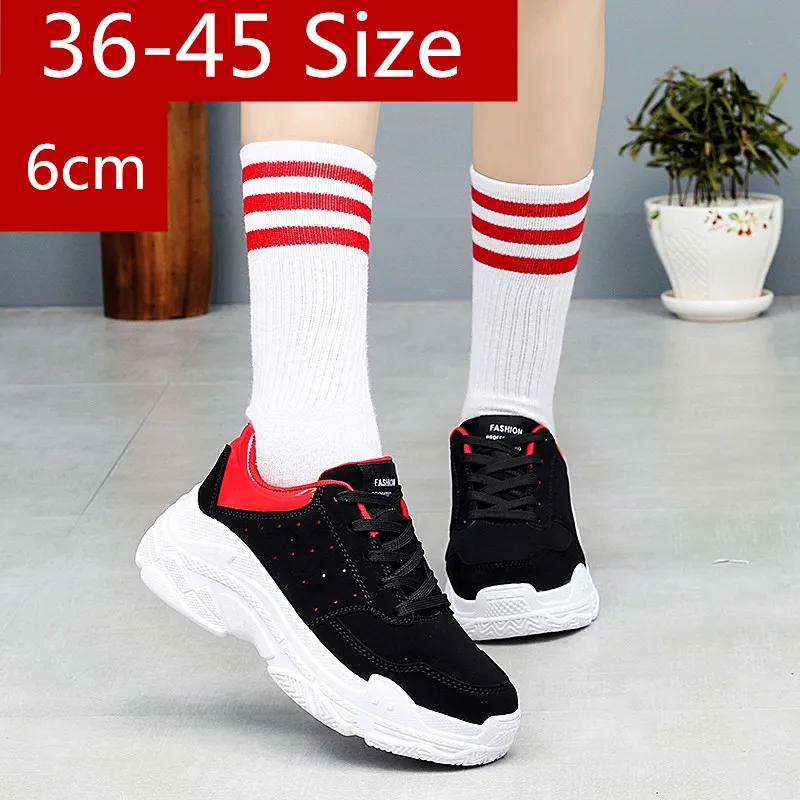 6cm 2018 Shoes White Shoe Women Fashion Brand Retro Platform Sneaker Lady Autumn Winter footwear Breathable chaussure Soft 
6cm 2018 Shoes White Shoe Women Fashion Brand Retro Platform Sneaker Lady Autumn Winter footwear Breathable chaussure Soft