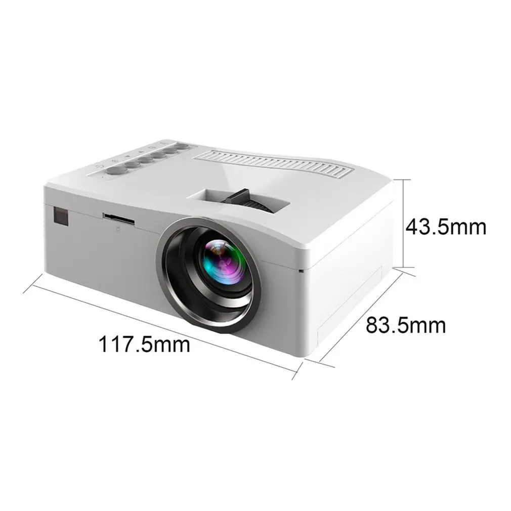 

Mini Video Projector UC18 1080P HD LED Home Entertainment Multimedia LCD Theater Cinema Handhold USB TV VGA HDMI Project