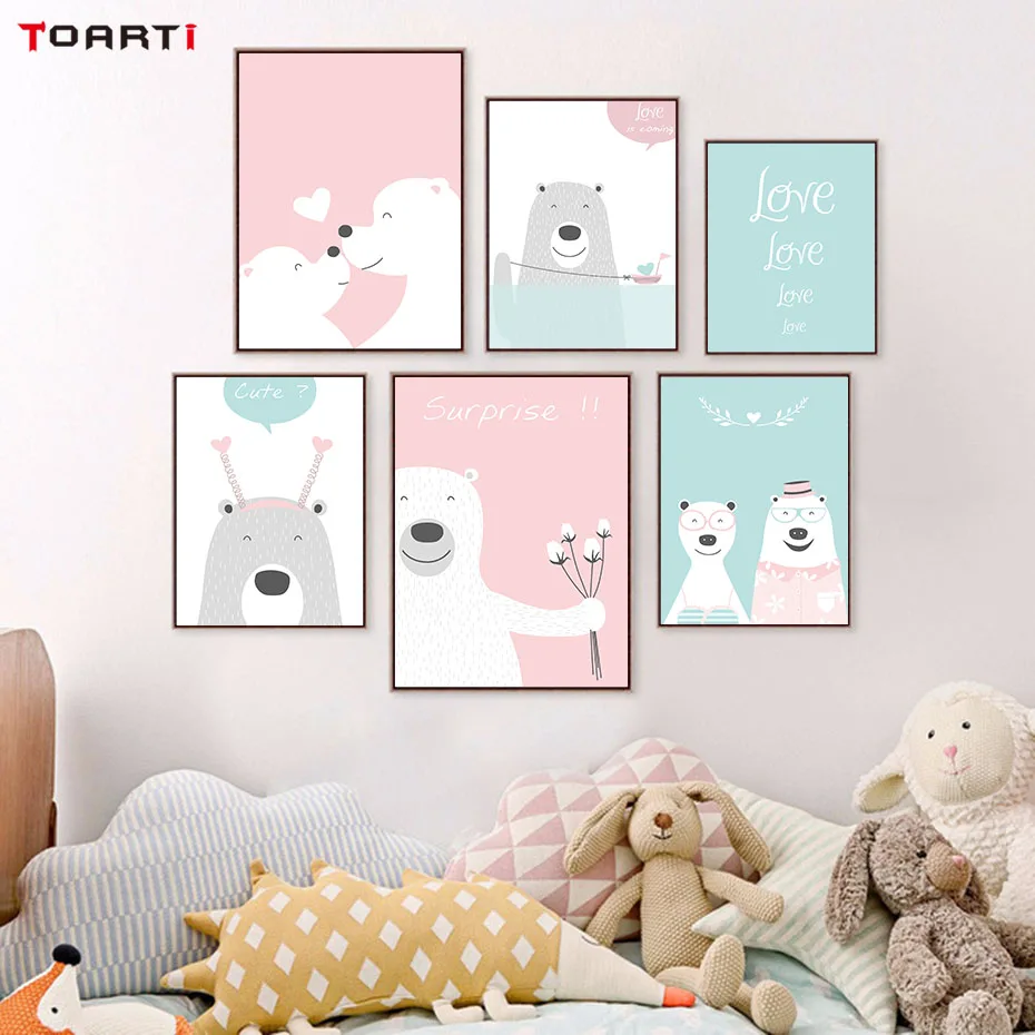 Nordic bear Nursery Posters And Print Cute woodland Animals cartoon Canvas Painting Wall Art Pictures Kids Baby Room Home Decor
Nordic bear Nursery Posters And Print Cute woodland Animals cartoon Canvas Painting Wall Art Pictures Kids Baby Room Home Decor