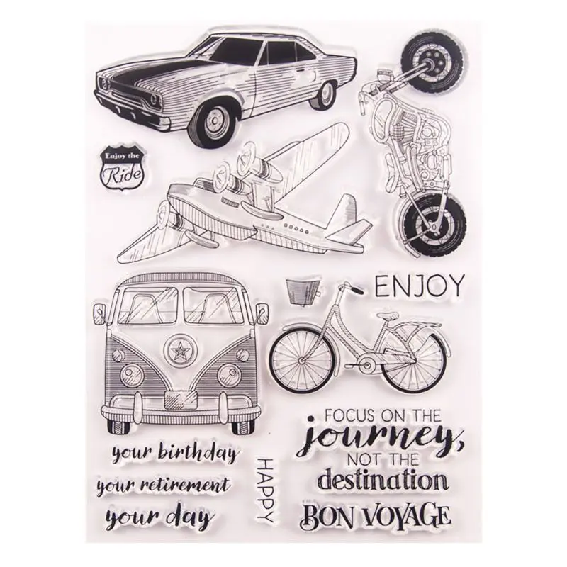Transportation Silicone Clear Seal Stamp DIY Scrapbooking Embossing Photo Album Decorative Paper Card Craft Art Handmade Gift
Transportation Silicone Clear Seal Stamp DIY Scrapbooking Embossing Photo Album Decorative Paper Card Craft Art Handmade Gift