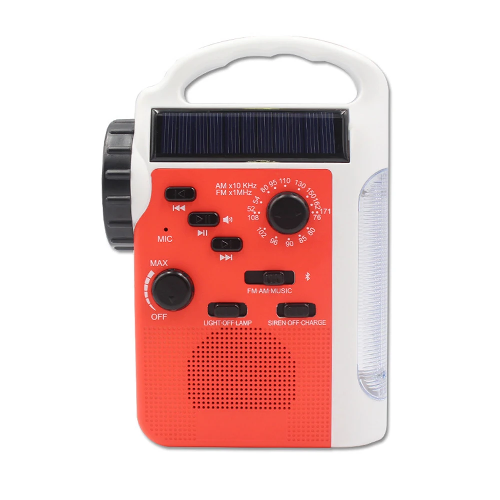 7 In 1 Radio Reading Lamp Outdoor Bluetooth Multifunction Led Emergency AM/FM Speaker Solar TF Card Flashlight Hand Crank
7 In 1 Radio Reading Lamp Outdoor Bluetooth Multifunction Led Emergency AM/FM Speaker Solar TF Card Flashlight Hand Crank