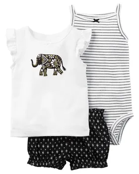 3pcs baby child girl clothes set cotton spring and summer casual short-sleeved T-shirt children's clothing shorts 2020 new
3pcs baby child girl clothes set cotton spring and summer casual short-sleeved T-shirt children's clothing shorts 2020 new