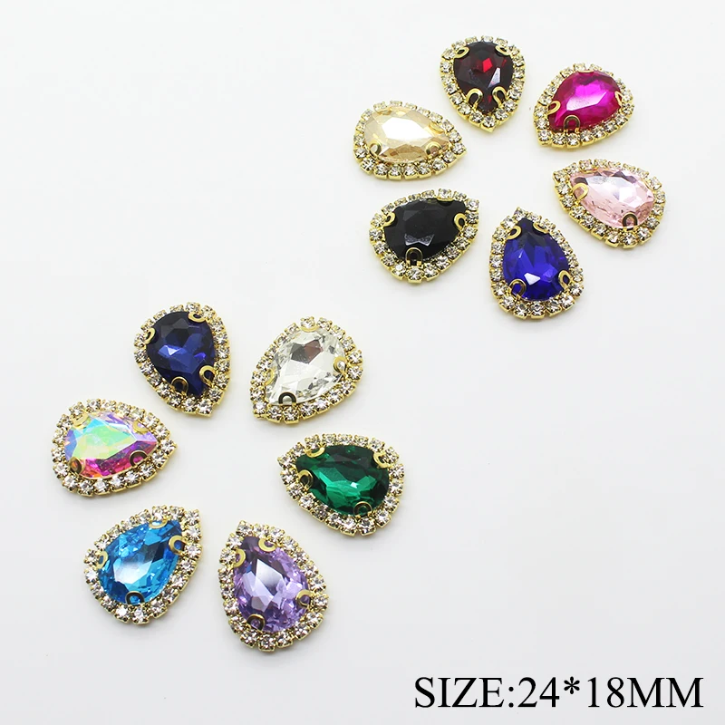 10pcs/lot 24*18MM Handicraft Glass Rhinestone Buttons for Craft Gold Metal Diamond Button for Clothes Wedding Card Decorative
10pcs/lot 24*18MM Handicraft Glass Rhinestone Buttons for Craft Gold Metal Diamond Button for Clothes Wedding Card Decorative