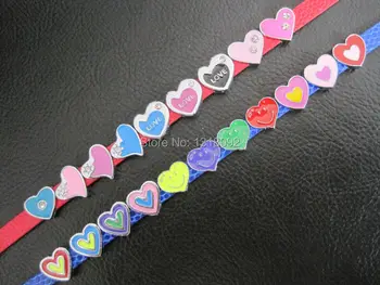 120Pcs 8mm Zinc Alloy Slide Peach Heart Charms Symbol Colorful Strap Components Dog Name Collar Accessories Free Shipping
120Pcs 8mm Zinc Alloy Slide Peach Heart Charms Symbol Colorful Strap Components Dog Name Collar Accessories Free Shipping