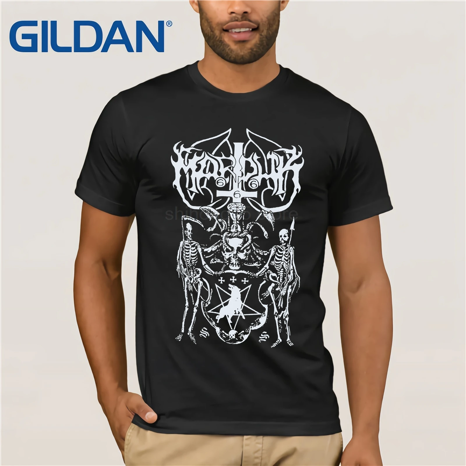 New MARDUK Black Metal Rock Band Men's Black T-Shirt Size S To 3XL 100% Cotton Print T Shirt Men Summer Style Fashion Top Tee
New MARDUK Black Metal Rock Band Men's Black T-Shirt Size S To 3XL 100% Cotton Print T Shirt Men Summer Style Fashion Top Tee