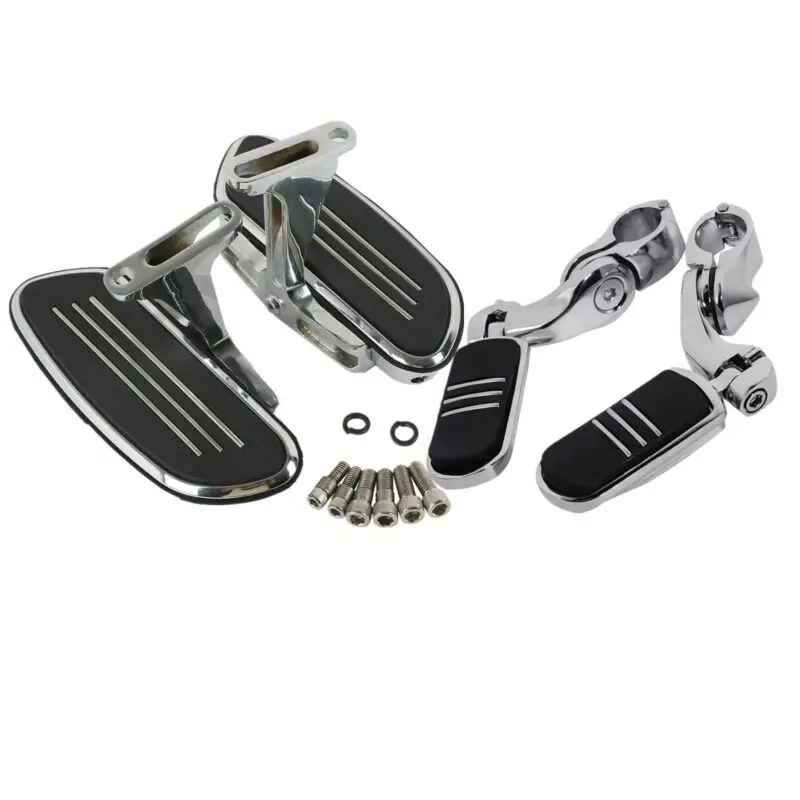 Motorcycle Streamline Passenger Floorboards 1.25" Highway Foot Pegs Clamps For Harley Touring Electra Road Glide FLHT FLTR
Motorcycle Streamline Passenger Floorboards 1.25" Highway Foot Pegs Clamps For Harley Touring Electra Road Glide FLHT FLTR