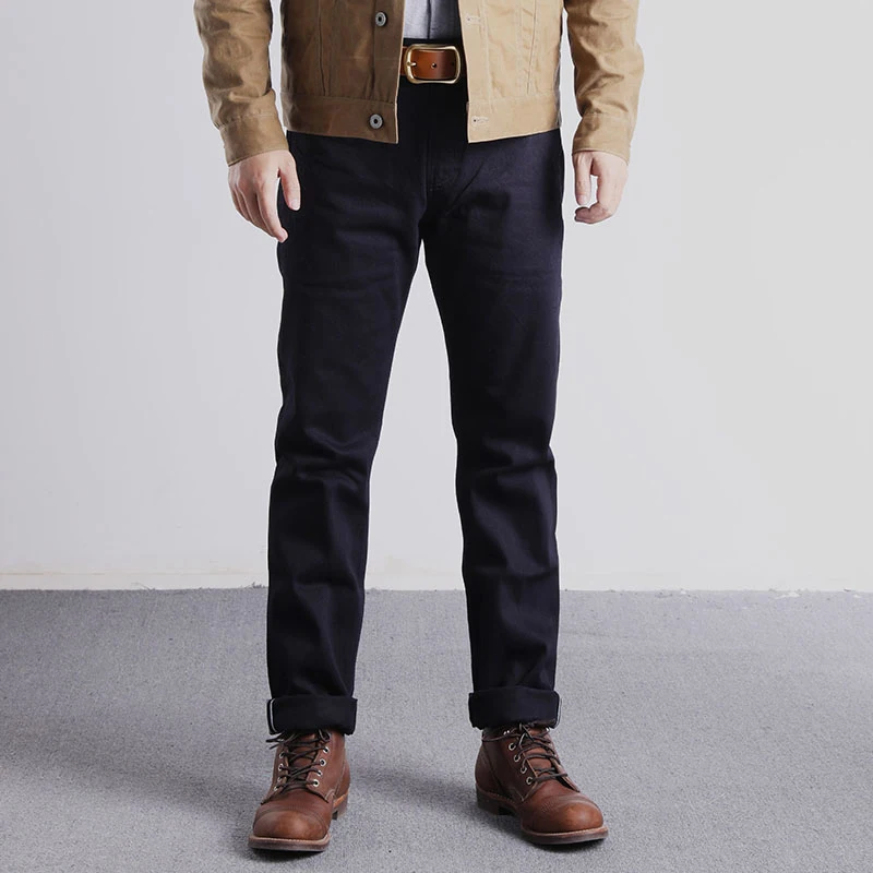 Red Wind Selvedge Denim Officer Chino Vintage WW2 Military Trousers Slim Fit Blue-Black ONEWASH
Red Wind Selvedge Denim Officer Chino Vintage WW2 Military Trousers Slim Fit Blue-Black ONEWASH