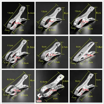Stainless Steel Large Quilt Towel Clothes Clips Hanger Windproof Clamps Laundry Racks Tools Clothespins Accessories Wholesale 
Stainless Steel Large Quilt Towel Clothes Clips Hanger Windproof Clamps Laundry Racks Tools Clothespins Accessories Wholesale