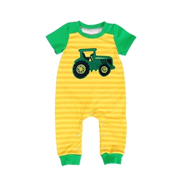 Baby Boy Romper Summer New Born Boy Clothes boy Yellow Stripe Green Short Sleeve Jumpsuit Tractor Onesie Baby Boy Costume
Baby Boy Romper Summer New Born Boy Clothes boy Yellow Stripe Green Short Sleeve Jumpsuit Tractor Onesie Baby Boy Costume