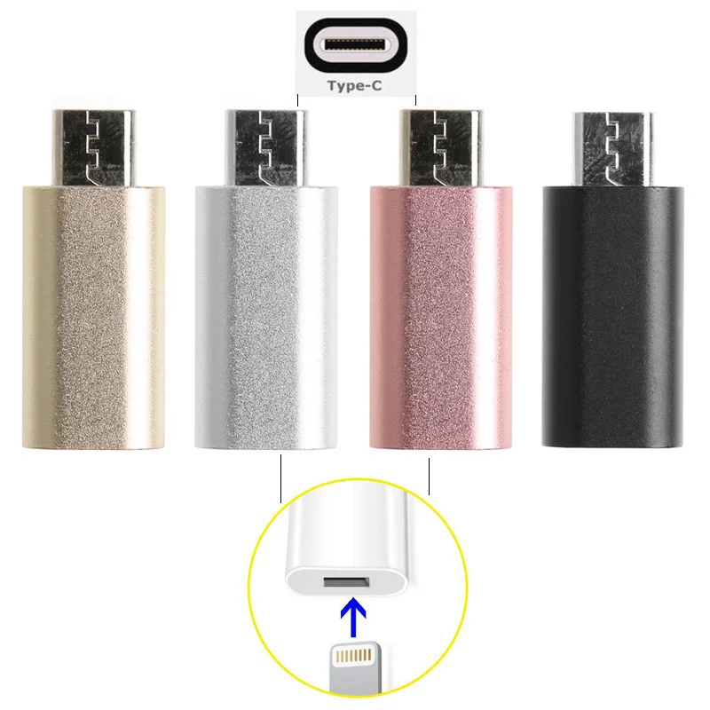 8Pin Lightning Female to Type C male adapter converter For S8 LG G5 G6 V20 Oneplus 2 3 P9 P10 Android Phone
8Pin Lightning Female to Type C male adapter converter For S8 LG G5 G6 V20 Oneplus 2 3 P9 P10 Android Phone