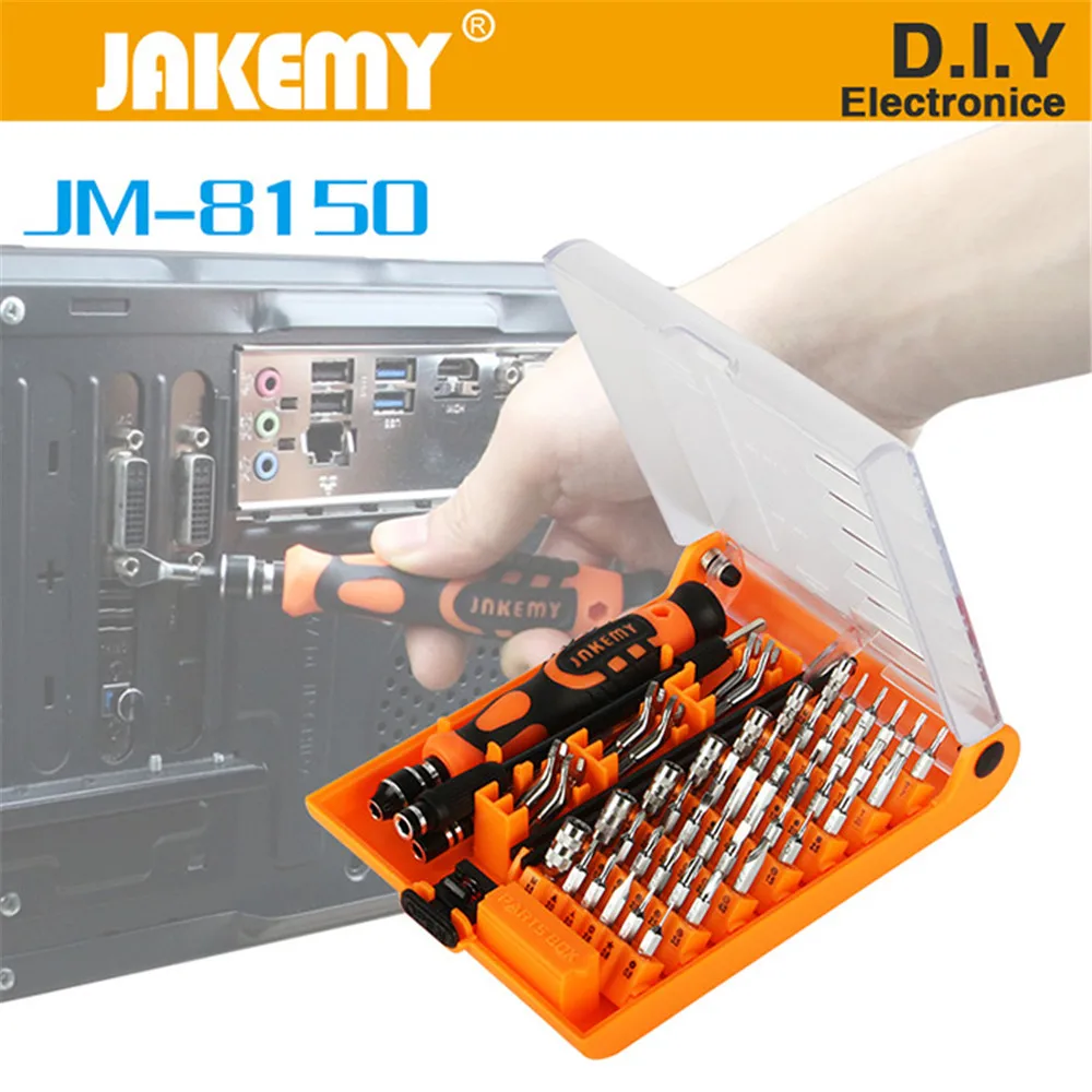 JAKEMY 52 in 1 Screwdriver Set Precision Screwdriver Model Repair Tools Kit Multi Tool Hand Tools For Iphone Tablet Computer
JAKEMY 52 in 1 Screwdriver Set Precision Screwdriver Model Repair Tools Kit Multi Tool Hand Tools For Iphone Tablet Computer