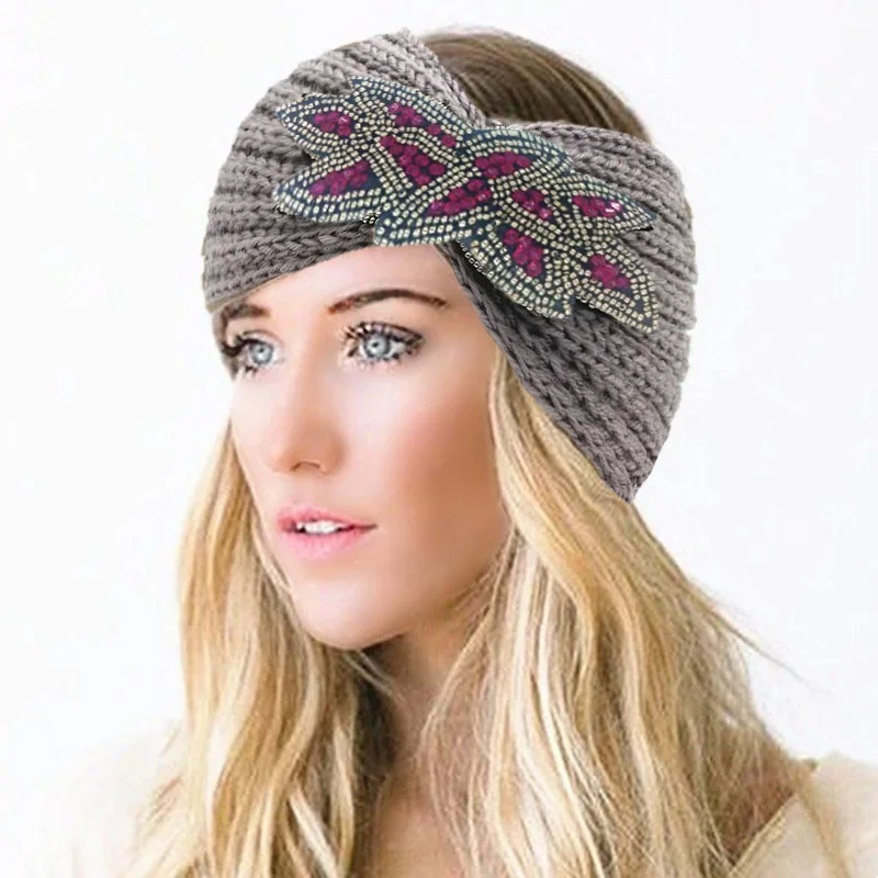 Winter Knitted Wool Women Purple Beaded Warm Turban Headband Hairband Head Wrap Headbands Headwear Party Girls Hair Accessories
Winter Knitted Wool Women Purple Beaded Warm Turban Headband Hairband Head Wrap Headbands Headwear Party Girls Hair Accessories