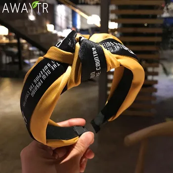 AWAYTR Ladies Retro Solid Letter Headwear for Girl Knotted Hairbands Hair Hoop Fashion Print Headband Women for Hair Accessories
AWAYTR Ladies Retro Solid Letter Headwear for Girl Knotted Hairbands Hair Hoop Fashion Print Headband Women for Hair Accessories