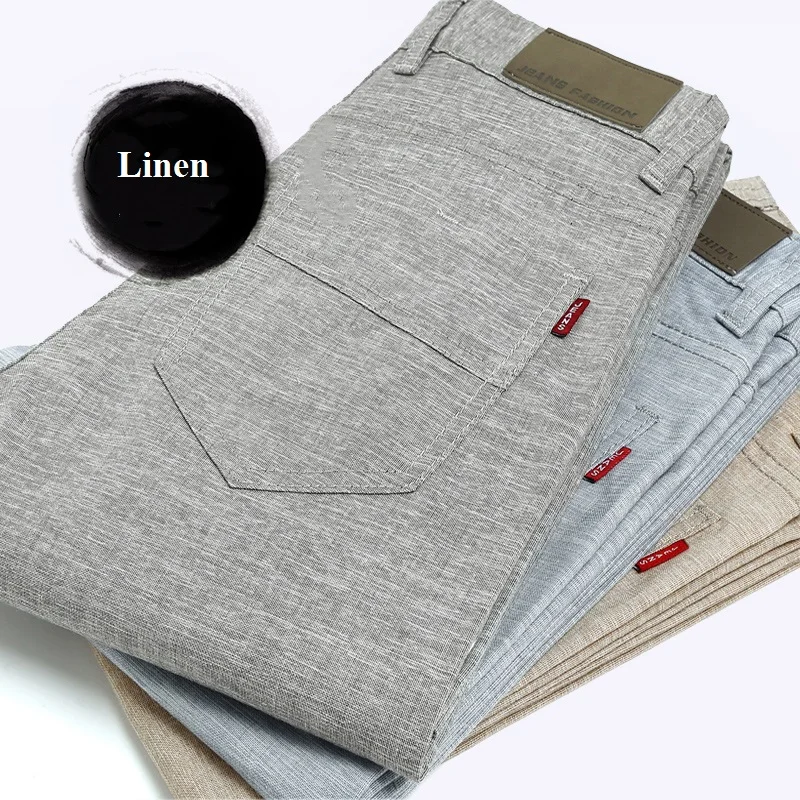 Linen New Design Casual Men pants Cotton Slim Pant Straight Trousers Fashion Business Solid Khaki Black Pants Men 28-38
Linen New Design Casual Men pants Cotton Slim Pant Straight Trousers Fashion Business Solid Khaki Black Pants Men 28-38