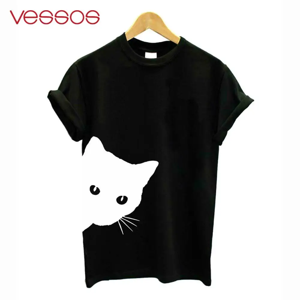 Fashion Women T-shirt O-neck Women's Tops Tee Cat Print Short Sleeves T Shirt Casual Tshirt Lady Clothing Tshirt Plus Size
Fashion Women T-shirt O-neck Women's Tops Tee Cat Print Short Sleeves T Shirt Casual Tshirt Lady Clothing Tshirt Plus Size