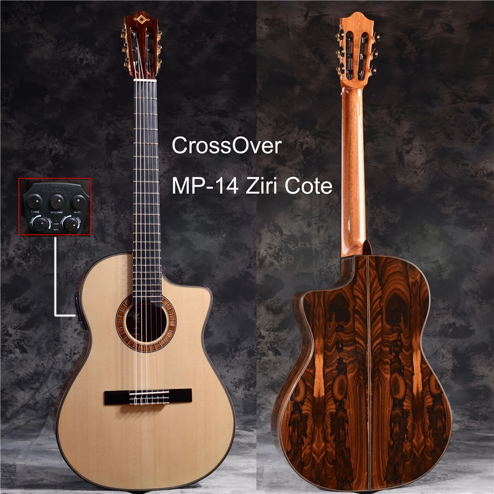 martinez CrossOver MP-14 classical guitar with pickup, classical electric guitar
martinez CrossOver MP-14 classical guitar with pickup, classical electric guitar