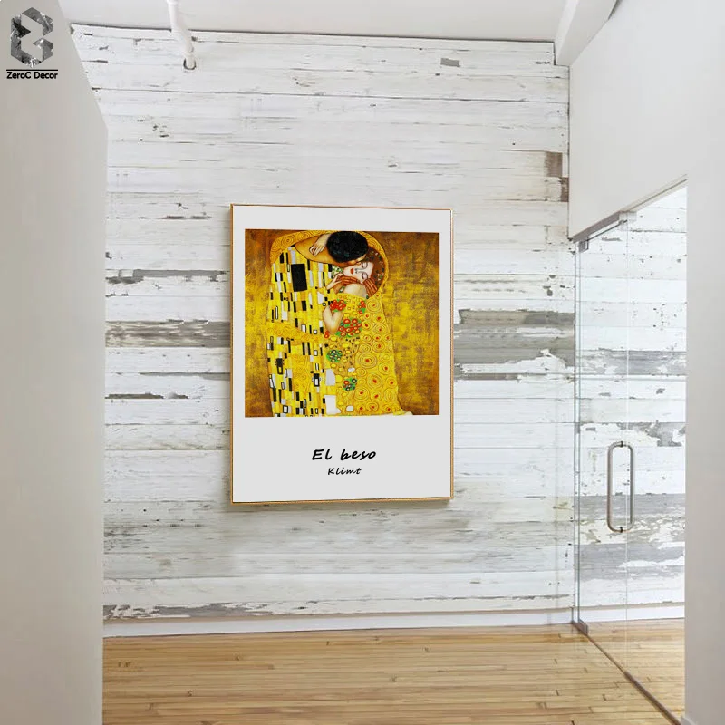 Gustav Klimt Famous Canvas Art Print Poster, The Kiss Wall Paintings for Living Room Decoration Abstract Home Decor
Gustav Klimt Famous Canvas Art Print Poster, The Kiss Wall Paintings for Living Room Decoration Abstract Home Decor