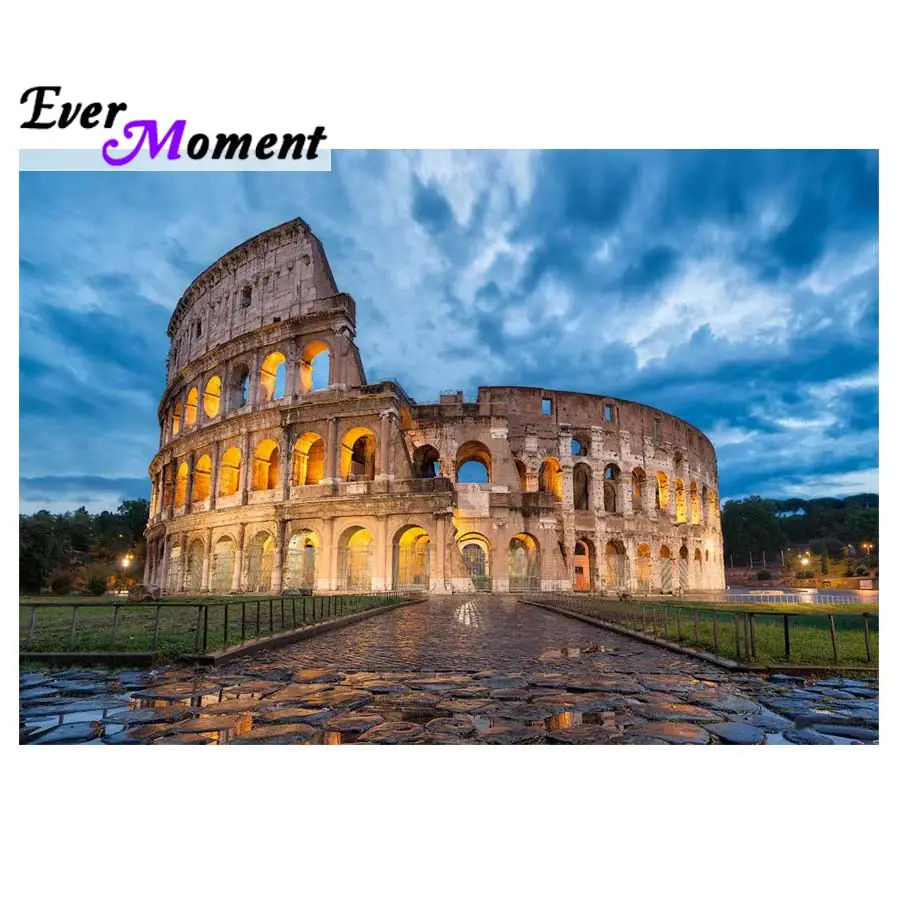 Ever Moment Diamond Painting Rome Colosseum Italy Past Building DIY 5D Diamond Embroidery Full Square Layout Home Decor ASF962
Ever Moment Diamond Painting Rome Colosseum Italy Past Building DIY 5D Diamond Embroidery Full Square Layout Home Decor ASF962