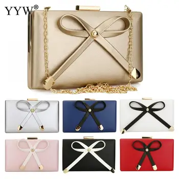 Elegant Bow-Knot Clutches Bag For Women Solid 7 Color Square Ladies Evening Party Bags Clutches Pu Crossbody Shoulder Chain Bag 
Elegant Bow-Knot Clutches Bag For Women Solid 7 Color Square Ladies Evening Party Bags Clutches Pu Crossbody Shoulder Chain Bag