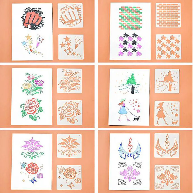 1pcs Bullet Journal Painting Ruler Hollow Stencils For Scrapbooking Stamp Album Decor Embossing Paper Card Template Lace Ruler
1pcs Bullet Journal Painting Ruler Hollow Stencils For Scrapbooking Stamp Album Decor Embossing Paper Card Template Lace Ruler