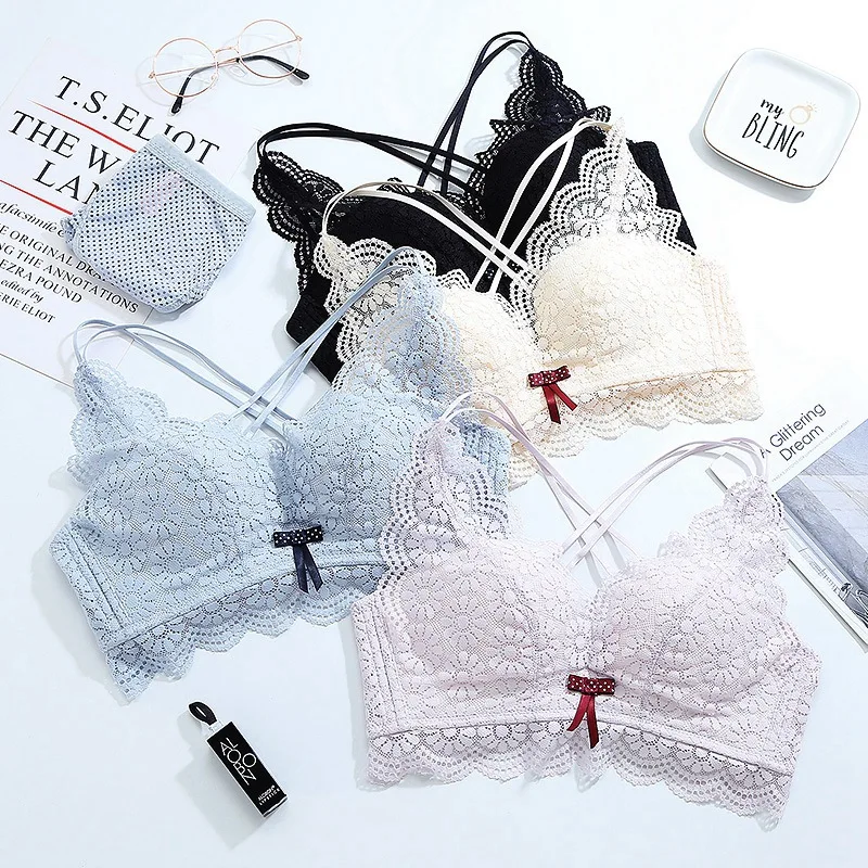 Lace Deep V Gathered Underwear Without Rims No Traces Of A Variety Of Wearing Cross-Back Beauty Bra
Lace Deep V Gathered Underwear Without Rims No Traces Of A Variety Of Wearing Cross-Back Beauty Bra